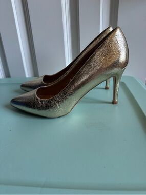 Target Metallic Gold Pointed Stiletto Heels